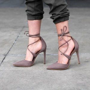 Steve Madden Raela Suede Lace Up Pumps